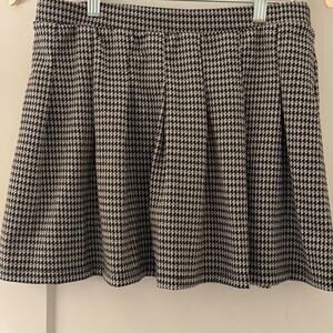 New Look Mini Brown Black and White Skirt